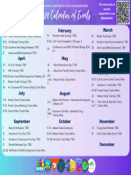 2024 Youth Dept. Calendar of Events