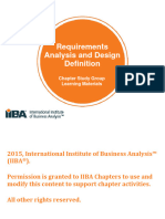 Session 6 - Chapter 7 Requirements Analysis and Design Definition