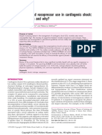 Hu Kira Inotrope and Vasopressor Use in Cardiogenic