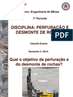 Disciplina Perfuracao e Desmonte de Roch