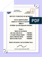 Procesos Sep 1 - Ejercicios Separación Hidráulica