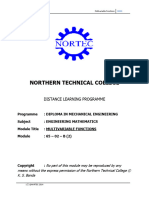 D6-4 Eng Math Module 2 Multivariable Functions