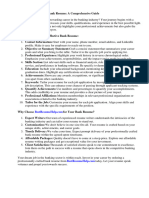 Bank Resume Format PDF