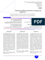 La Inteligencia Artificial en La Educación Física en Tiempo de COVID 19