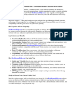 Resume in Microsoft Word Format