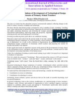 Pedagogical Foundations of Development of Technological Design Competencies of Primary School Teachers