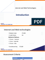 IT1100 IWT Lecture 01