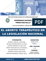 Grupo N01 - Aborto Terapéutico en La Legislación Nacional - 3a