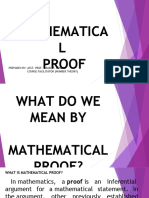 Mathematica L Proof: Prepared By: Asst. Prof. Israel P. Penero Course Facilitator (Number Theory)