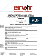 Debida Diligencia - SERVIR