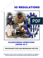 Slaughtering Operations (Swine) NC II