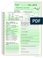 Simple Past Tense Exercises For Beginners Part 1 in 3 Pages