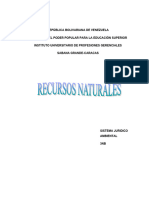 Trabajo Escrito Recursos Naturales