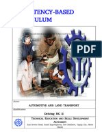 CBC Driving NC II Integrated in Old Common Comptencies Theoretical Driving Module