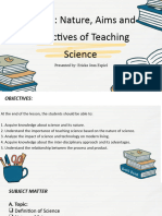 Unit 1: Nature, Aims and Objectives of Teaching Science