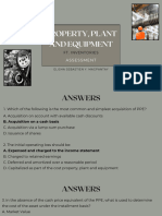 Answers of Assessment Property Plant and Equipment Ft. Inventory