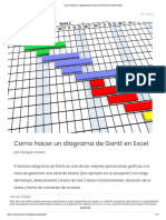 Como Hacer Un Diagrama de Gantt en Excel de Manera Fácil