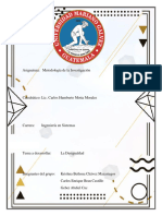 La Desigualdad TRABAJO EN GRUPO