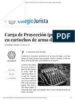 Carga de Proyección (Pólvora) en Cartuchos de Arma de Fuego - Colegio Jurista Blog