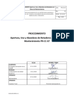 PR-CC-07 Apertura, Uso y Abandono de Botaderos en Obras de Mantenimiento