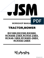 Bx1880, Bx2380, Bx2680 Tractor Mower. WSM