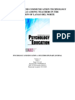 Information and Communication Technology (ICT) Skills Among Teachers in The Division of Lanao Del Norte