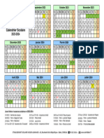 Calendrier Scolaire ESML 2023-2024