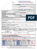 Fiche Dinscription DELF 2024