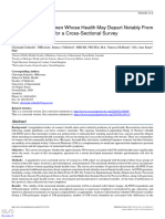 A Group of 500 Women Whose Health May Depart Notably From The Norm: Protocol For A Cross-Sectional Survey