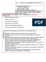 Planejamento Semanal 31 Julho A 04 Agosto 2023