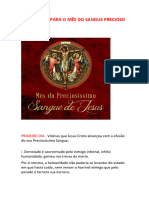 Meditações para o Mês Do Sangue Precioso de Cristo