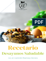 Recetario Desayunos Saludables