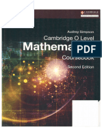 Cambridge O Level Mathematics Coursebook 2nd Edition