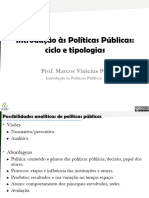 Intro A Políticas Publicas Ciclos e Tipologias