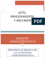 ACTO, PROCEDIMIENTO y RECURSOS