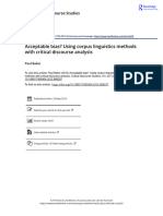 Acceptable Bias Using Corpus Linguistics Methods With Critical Discourse Analysis