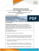 Guía de Actividades y Rúbrica de Evaluación Unidad 1 - Fase 1 - Reconocimiento