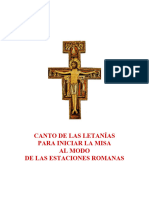 Canto de Las Letanías para Iniciar La Misa Tiempo de Cuaresma PDF