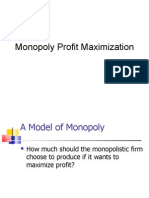 Monopoly Profit Maximization