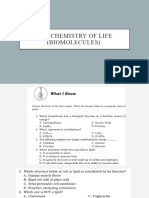 The Chemistry of Life (Biomolecules)