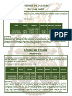 PDF Horarios e Itinerarios de La Semana Santa 2024