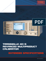 Transmille 4015 Extended Specifications