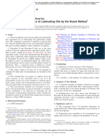 Evaporation Loss of Lubricating Oils by The Noack Method: Standard Test Method For