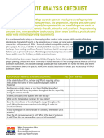 Landscape Site Analysis Checklist 07-1