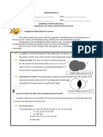 G10LAS Q3 Week 6 Illustrates Events and Union and Intersection of Events PDF