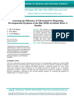 Assessing The Efficiency of Ultrasound For Diagnosing Developmental Dysplasia of The Hip (DDH) in Infants Below 6 Months