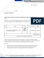 FINANCIAL PROPOSAL FOR Solar Feasibility Study