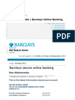 See Statements - Barclays Online Banking