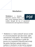 Mediation and Its Procedures