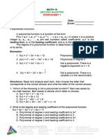 Math 10 Worksheets 2nd Quarter